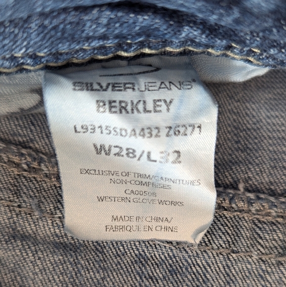 Silver Jeans Berkley, W28 L32 - Picture 8 of 10